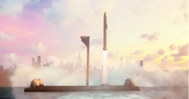 Starship v Earth-to-Earth animaci, zdroj: SpaceX