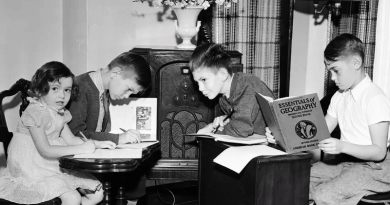 Radio - schools v praxi. Zdroj: Bettmann Archive