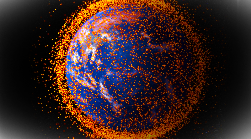 Kosmický odpad i neodpad, neasi. Zdroj: NASA/JPL