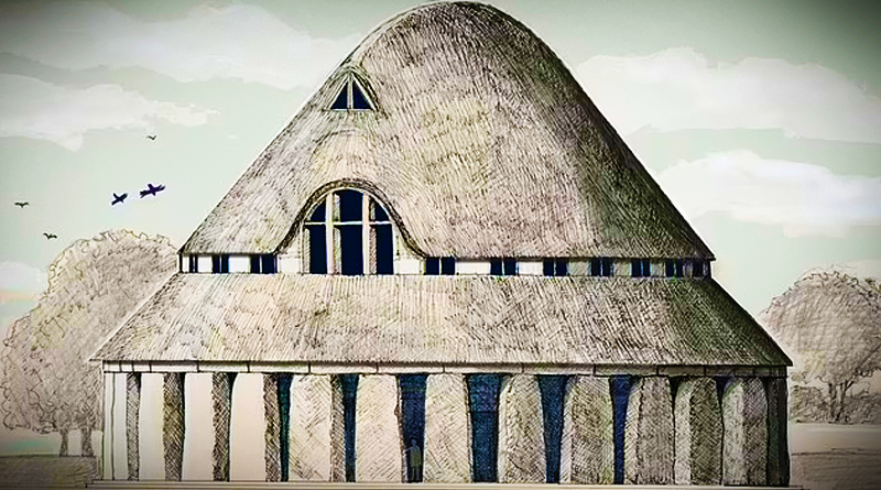 Hypotetické Stonehenge se střechou, neasi. Zdroj: Damien McFadden, Sarah Ewbanks