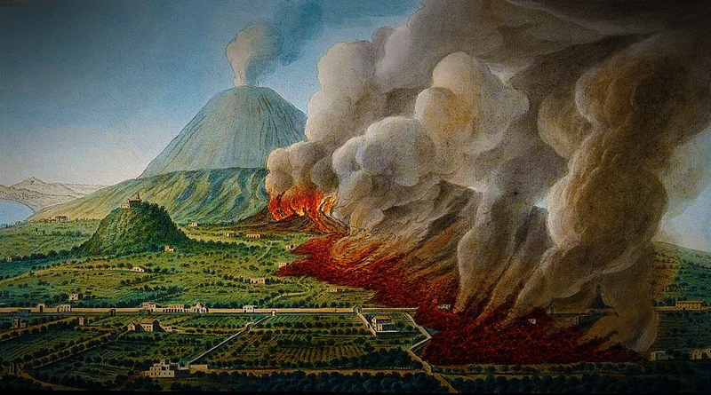 Pompeje a erupce Vesuvu, neasi. Zdroj: William Hamilton/Pietro Fabris, CC BY 2.0