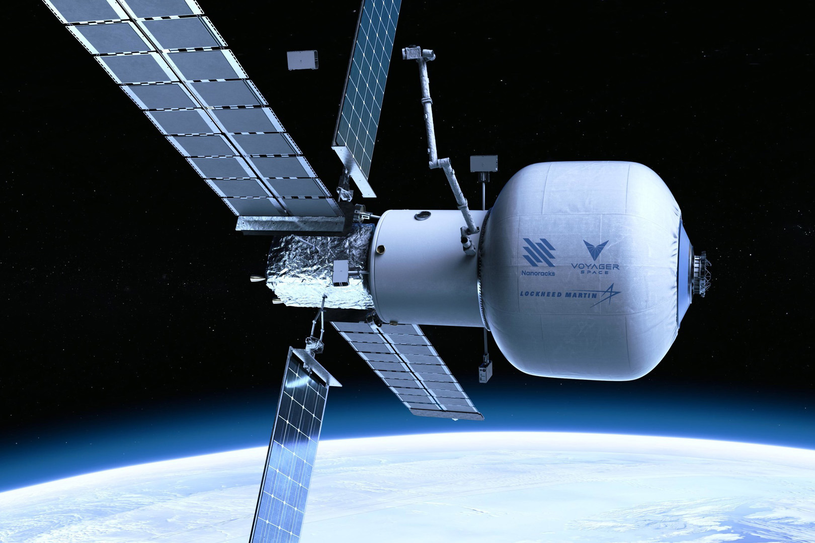 Koncept vesmírné stanice Starlab. Zdroj: Lockheed Martin