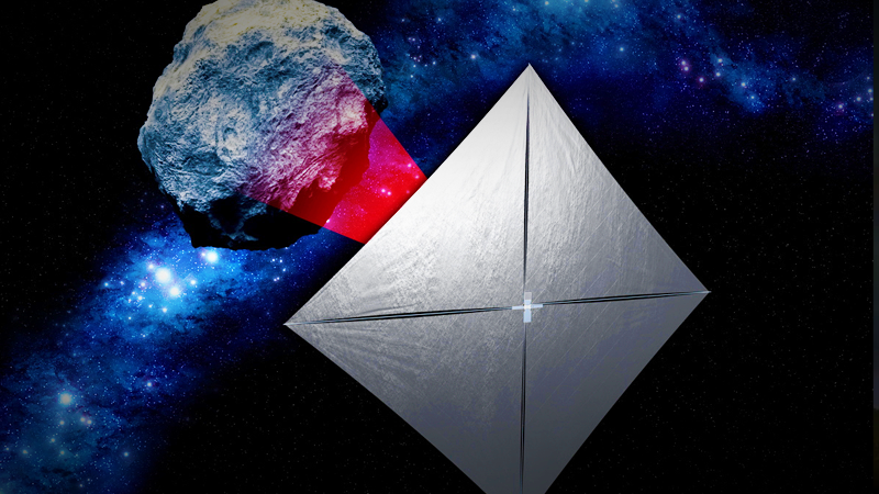NASA vyšle k asteroidu svou první solární plachetnici
