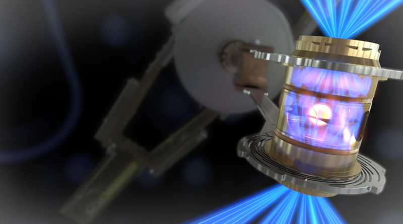 Laserová fúze, neasik. Zdroj: LLNL National Ignition Facility
