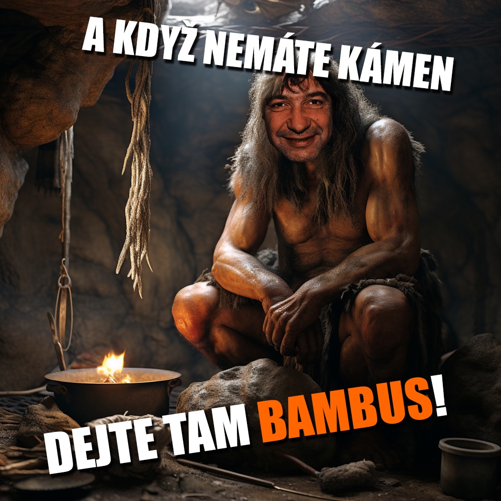 Doba bambusová nebyla tak odlišná. Zdroj: Midjourney, vlastní