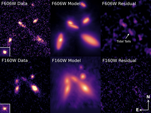 Galaxie byly vybrány na základě dat pořízených Hubbleovým teleskopem. Zdroj: Gordon et al., arXiv, 2023
