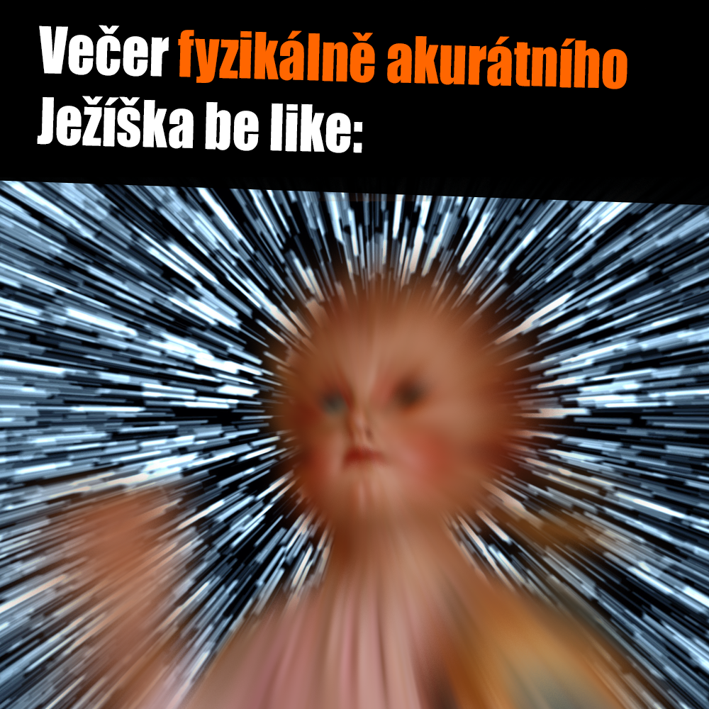 Ježíšek se řítí! Zdroj: vlastní