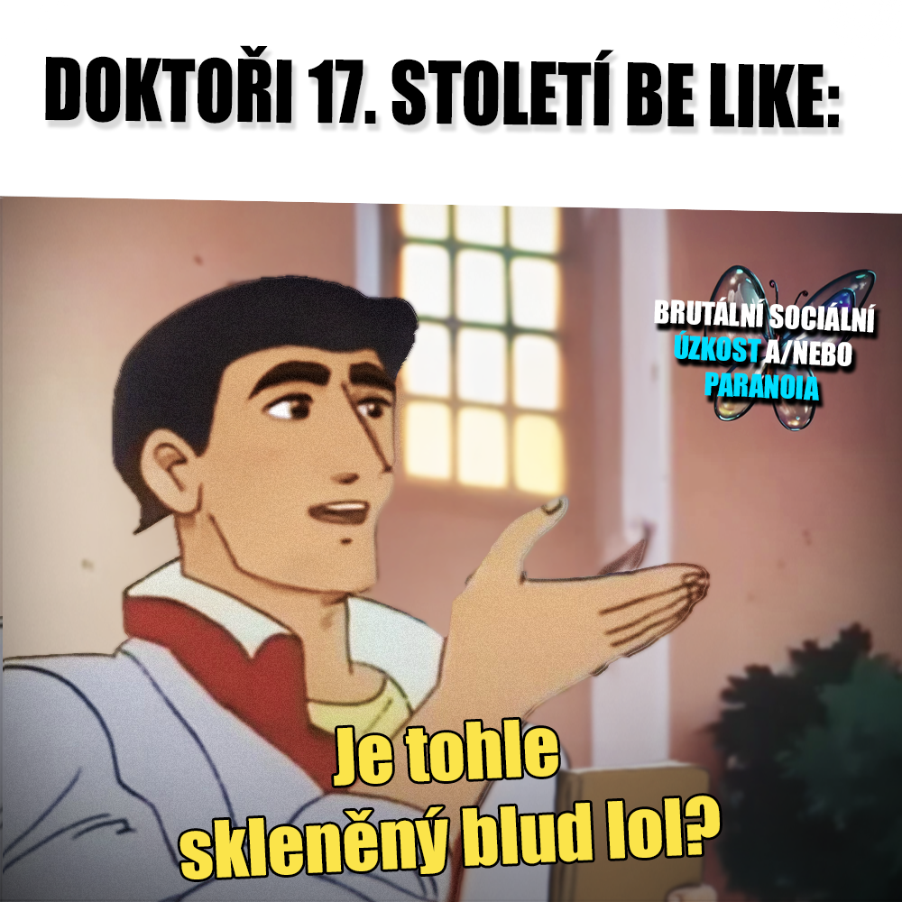 Skleněný blud byl paranoia, než to bylo cool! Zdroj: The Brave Fighter of Sun Fighbird, vlastní