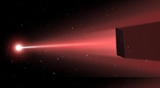 Difrakce alias ohyb světla kolem rovné hrany by mohla vytvořit něco, co detekoval Stanton. Zdroj: UCSB Experimental Cosmology Group