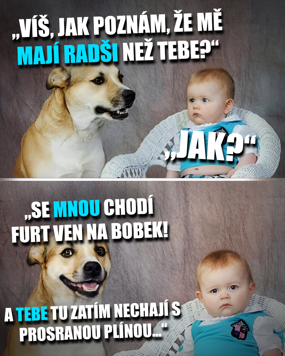 Psi vs děti? Zdroj: Public Domain