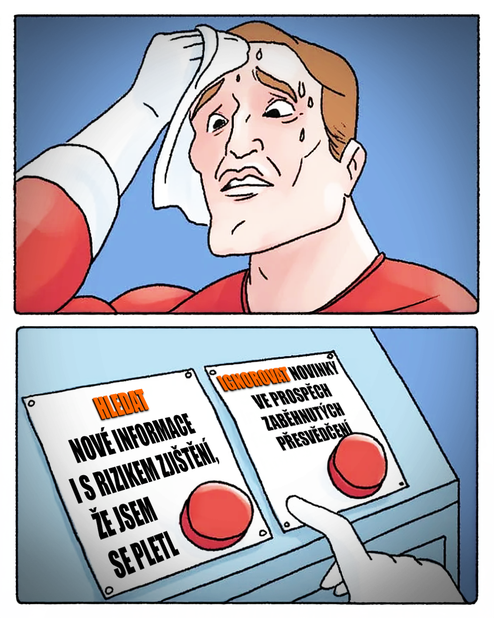 Kognitivní disonance, neasik. Zdroj: Loopin, vlastní