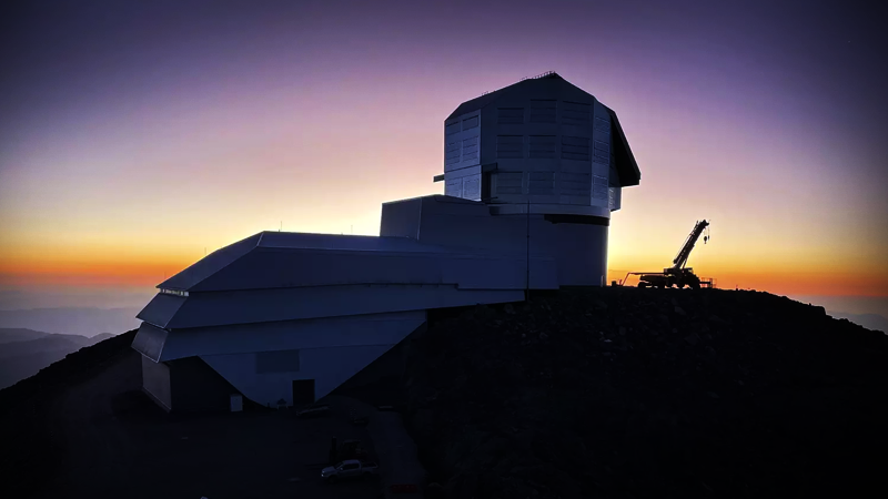 Vera C. Rubin Observatory, neasi. Zdroj: Rubin Observatory/NOIRLab/NSF/AURA/H. Stockebrand