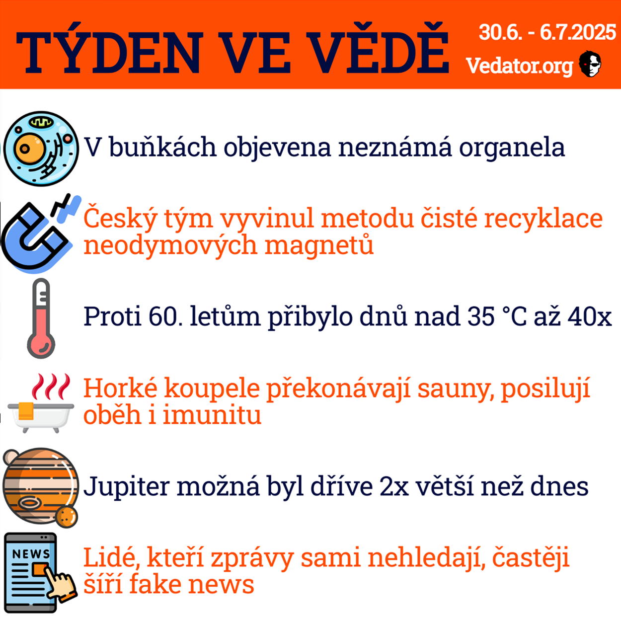 27 týden ve vědě roku 2025! Zdroj: CC BY, Apple, vlastní