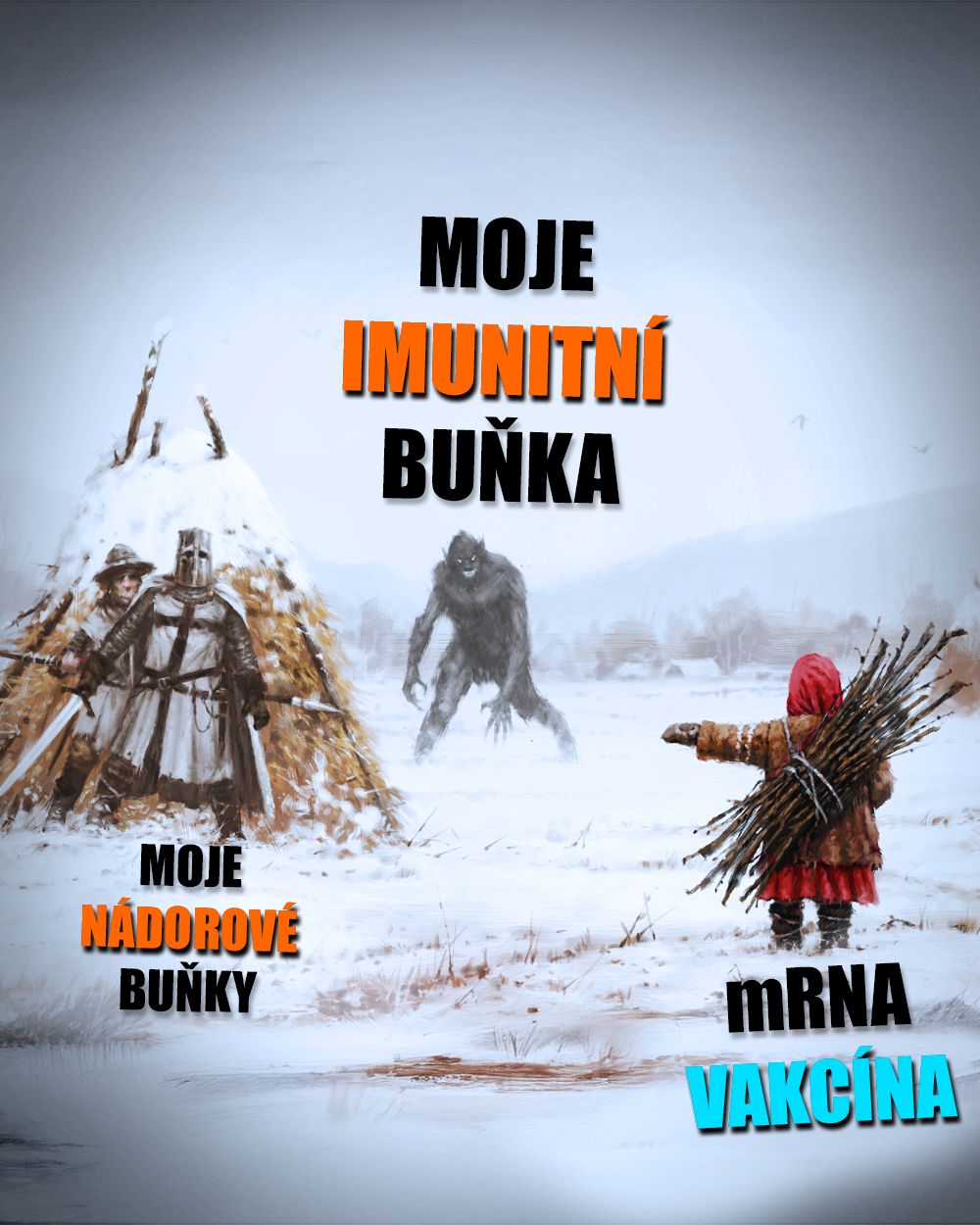 mRNA je hodná holka. Zdroj: Jakub Rozalski, vlastní