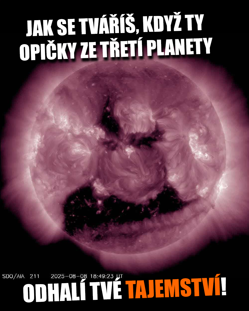Co kdyby vám někdo koukal tak těsně na tělo! Zdroj: NASA (Slunce)
