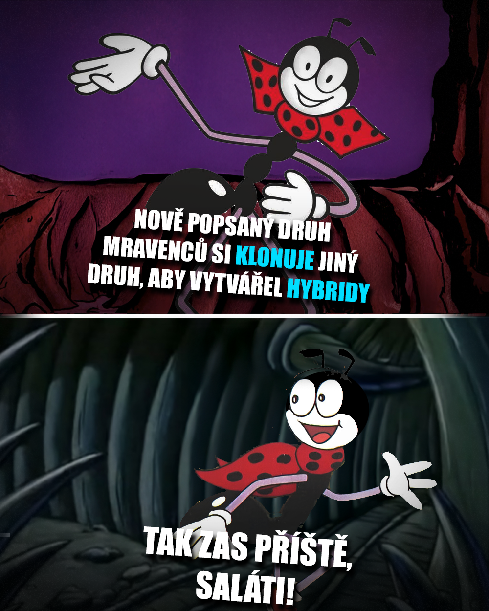 Mravenčí svět je svět teroru! Zdroj: O. Sekora/Mattel, vlastní