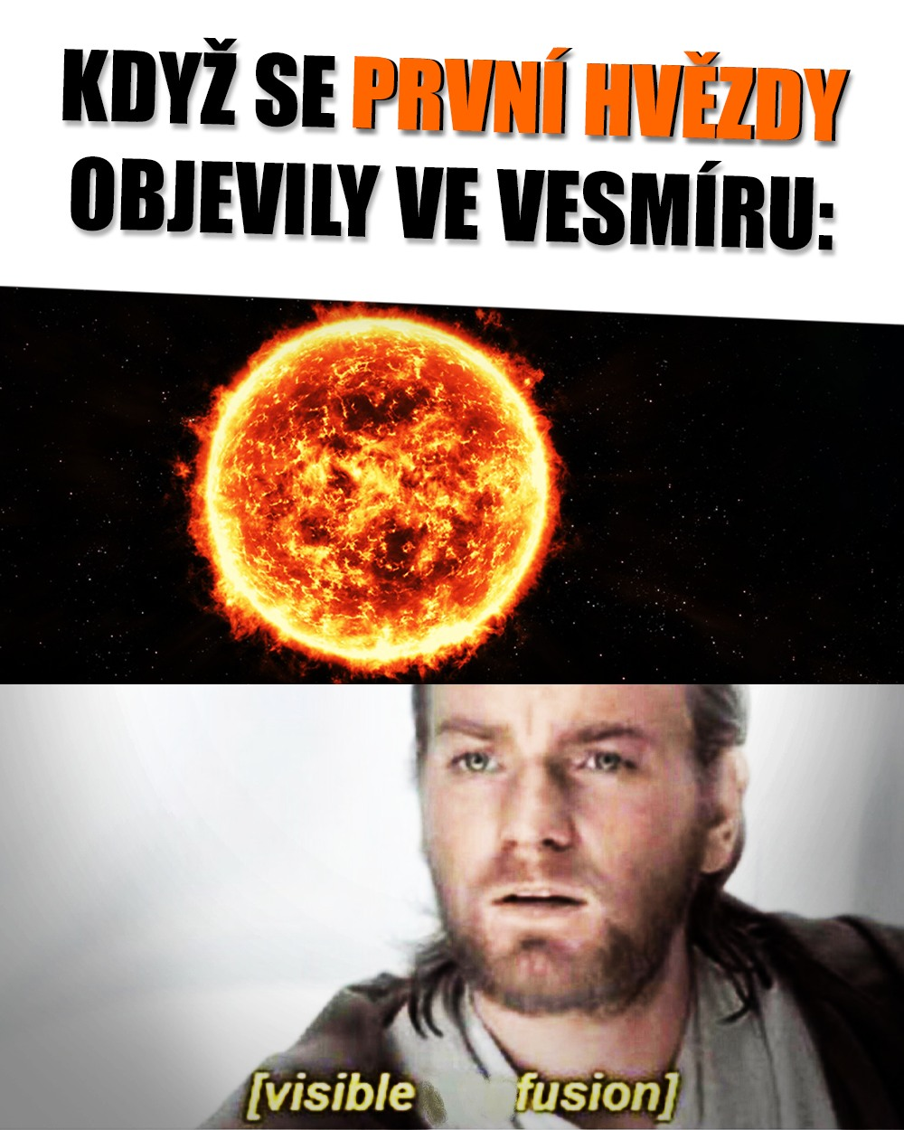 První hvězdy to pěkně roztočily (a rozjasnily)! Zdroj: Pixabay, Lucasfilm, vlastní