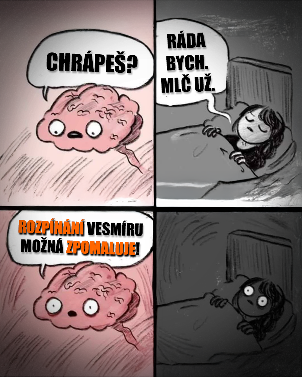 Rozpínání vesmíru, noční můra kosmologů. Zdroj: Hannah Hillam
