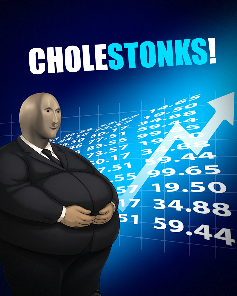 Cholesterol není prdel! Zdroj: OpenAI/vlastní