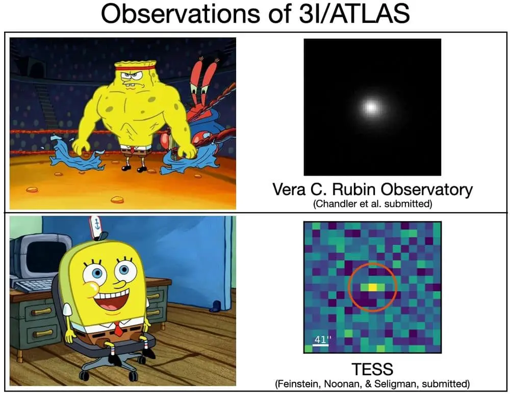Vera Rubin našel (našla?) Atlase ještě před tím, než jsme o něm vůbec věděli! Zdroj: NSF/DOE, SARAO, Nickelodeon