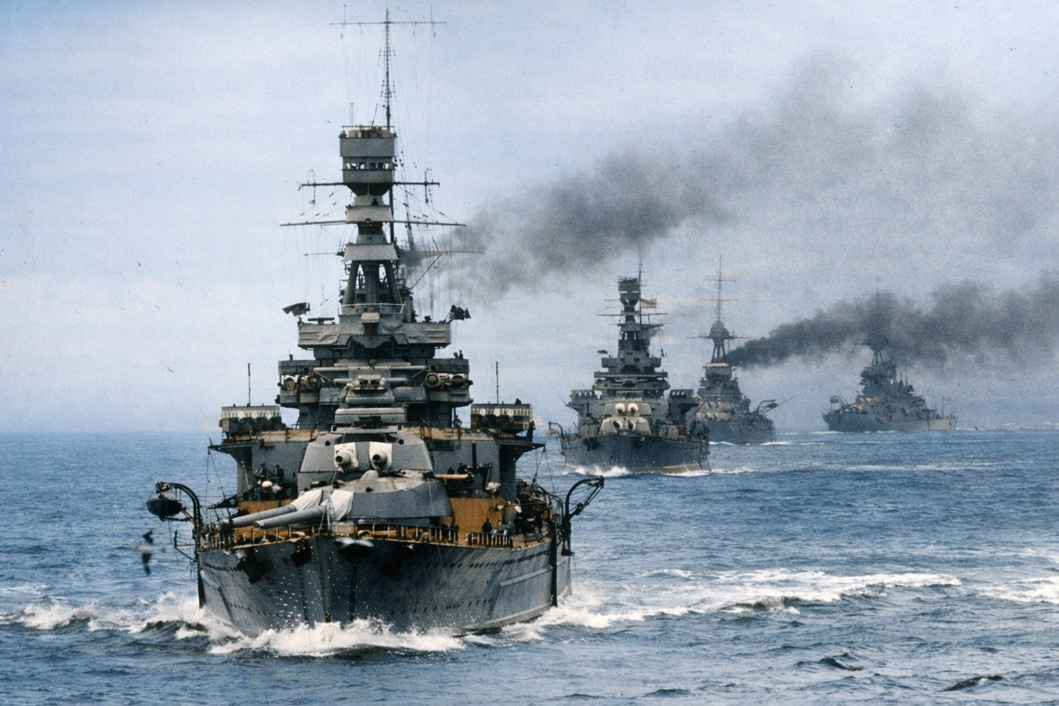 Britské lodě na manévrech v Atlantiku, konec 20. let. Zdroj: US Navy (paradoxně)
