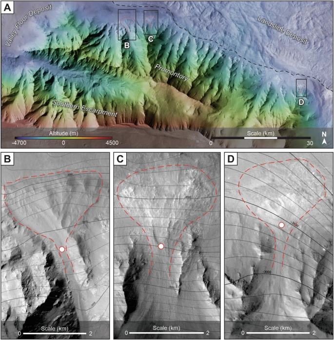 Analyzované snímky delt, neasik. Zdroj: I. Argadestya/NPJ, NASA