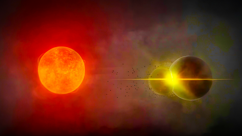 Astronomové možná poprvé viděli srážku planet
