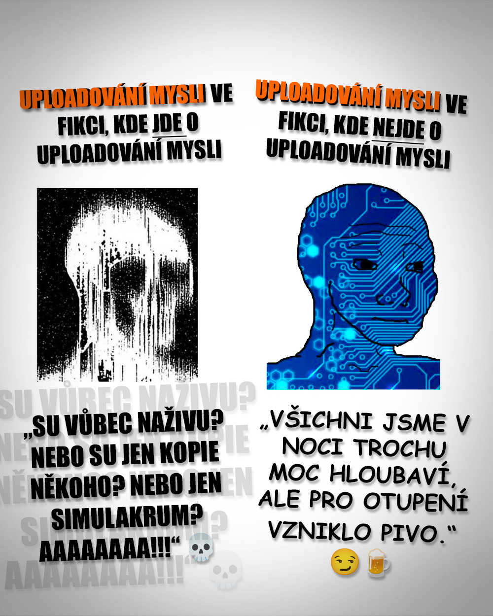 Mind uploading bude ještě zábavné téma... Zdroj: Public Domain, vlastní