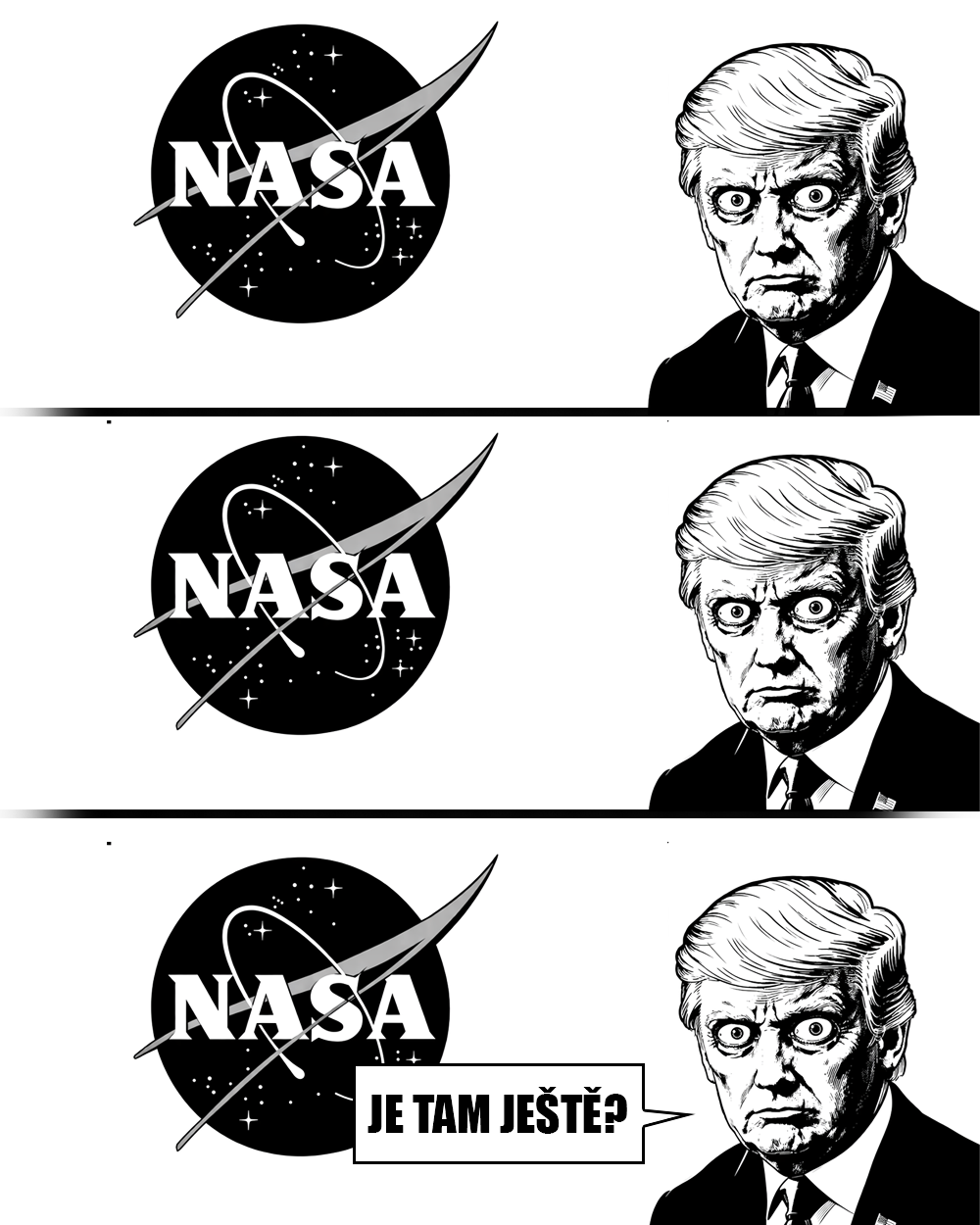 NASA může zůstat, ale musela by se radikálně proměnit... Zdroj: Vlastní/OpenAI, inspirováno Red Meatem