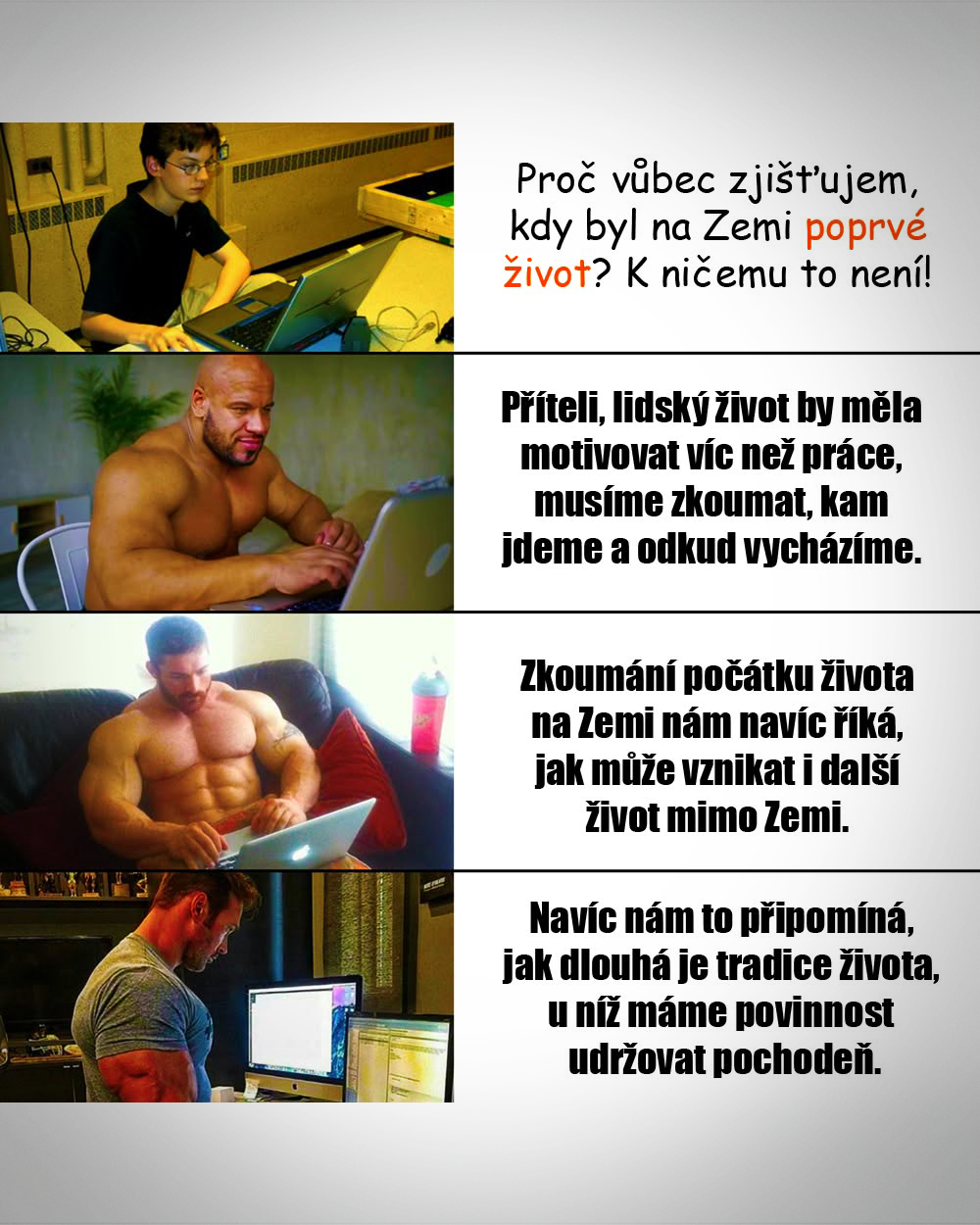 Vznik života není hobby téma! Zdroj: Public Domain, vlastní