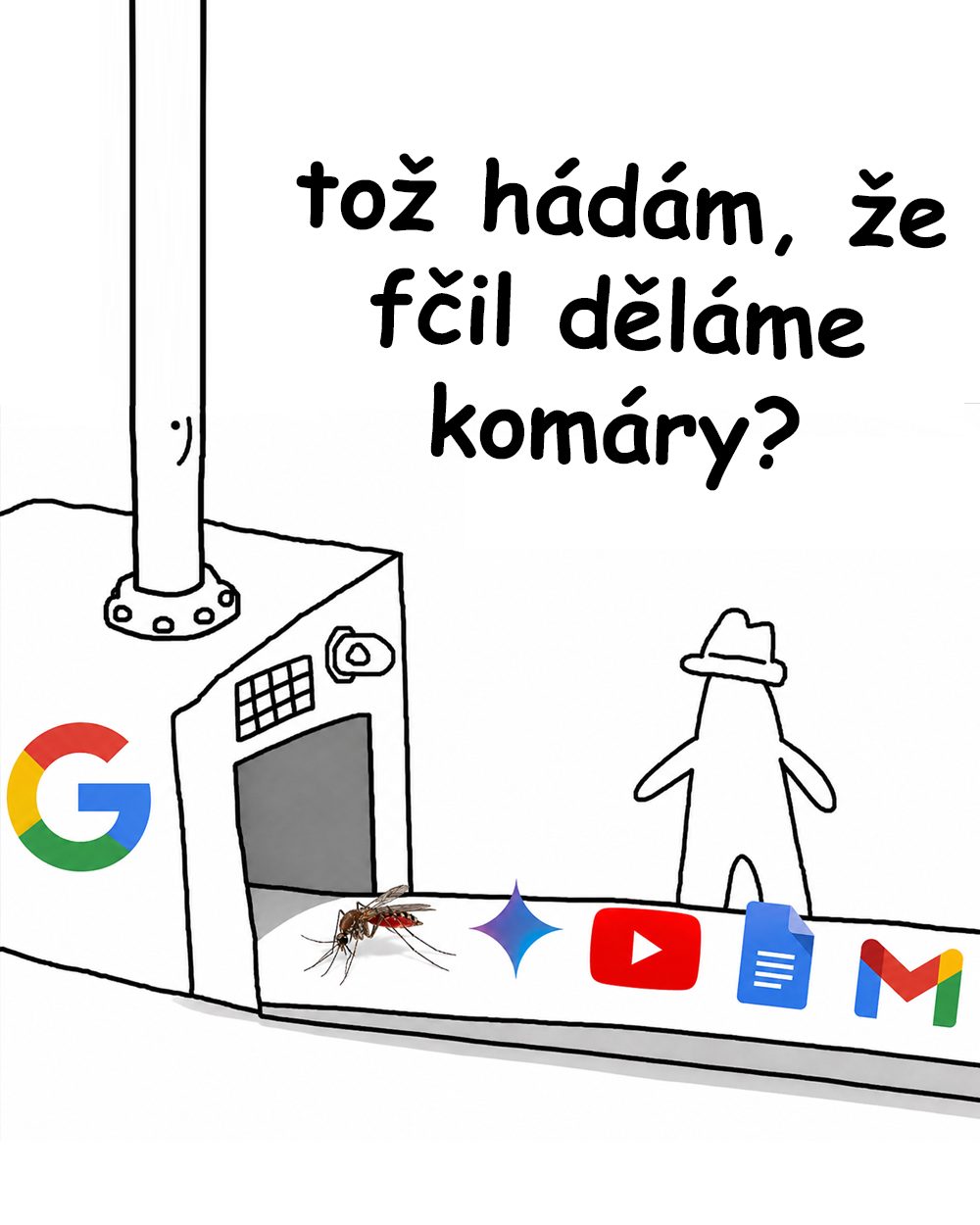 Google, komáři, Wolbachia. Zdroj: Reddit
