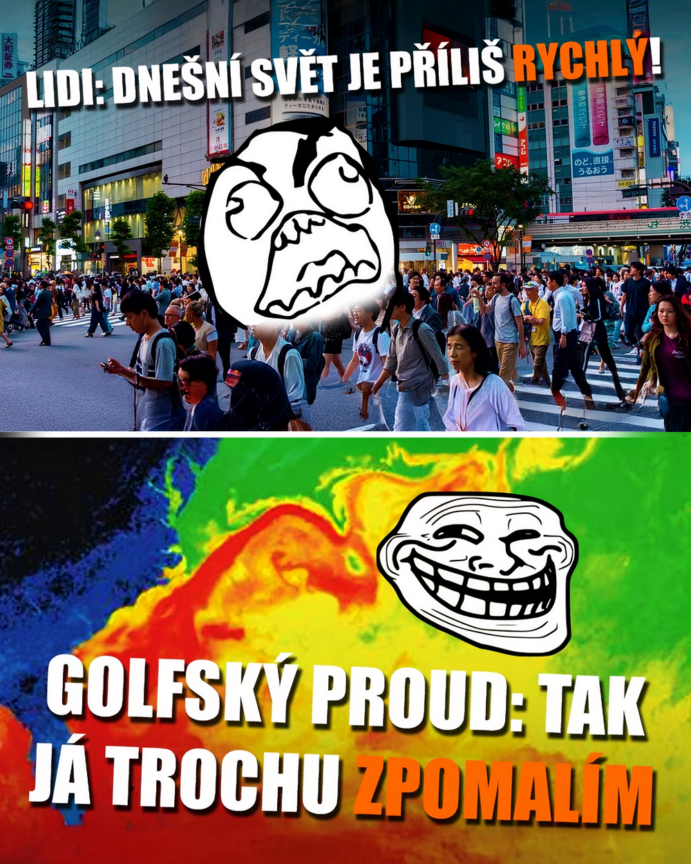 Golfský proud, AMOC. Zdroj: vlastní