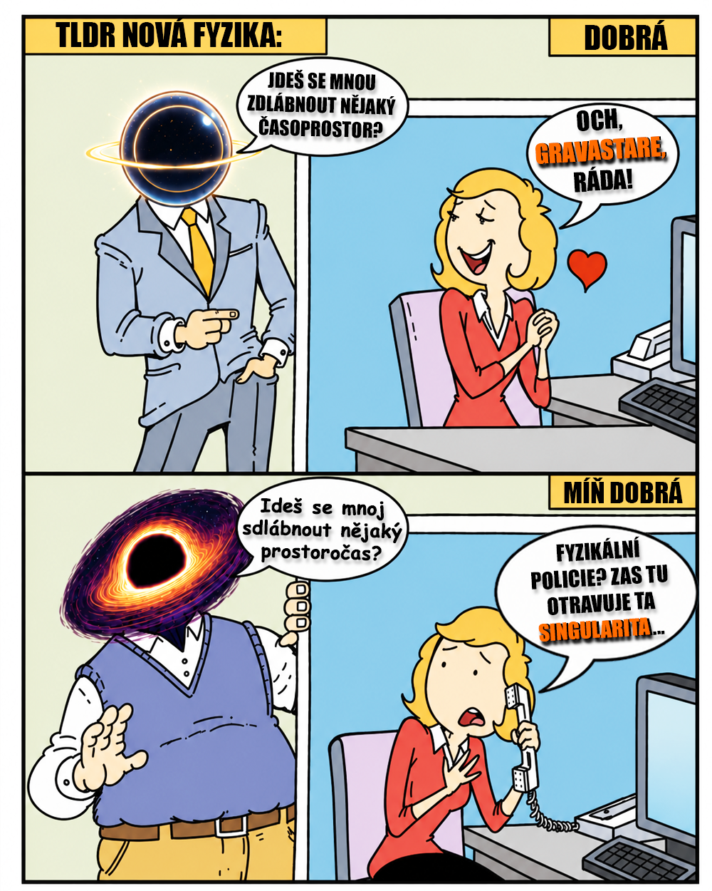 Gravastar vs. černá díra. Zdroj: Sunny Street