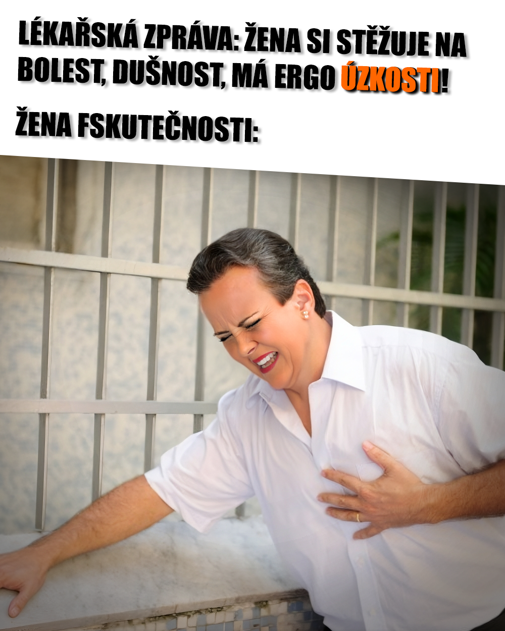 Infarkt. Zdroj: vlastní/Reddit