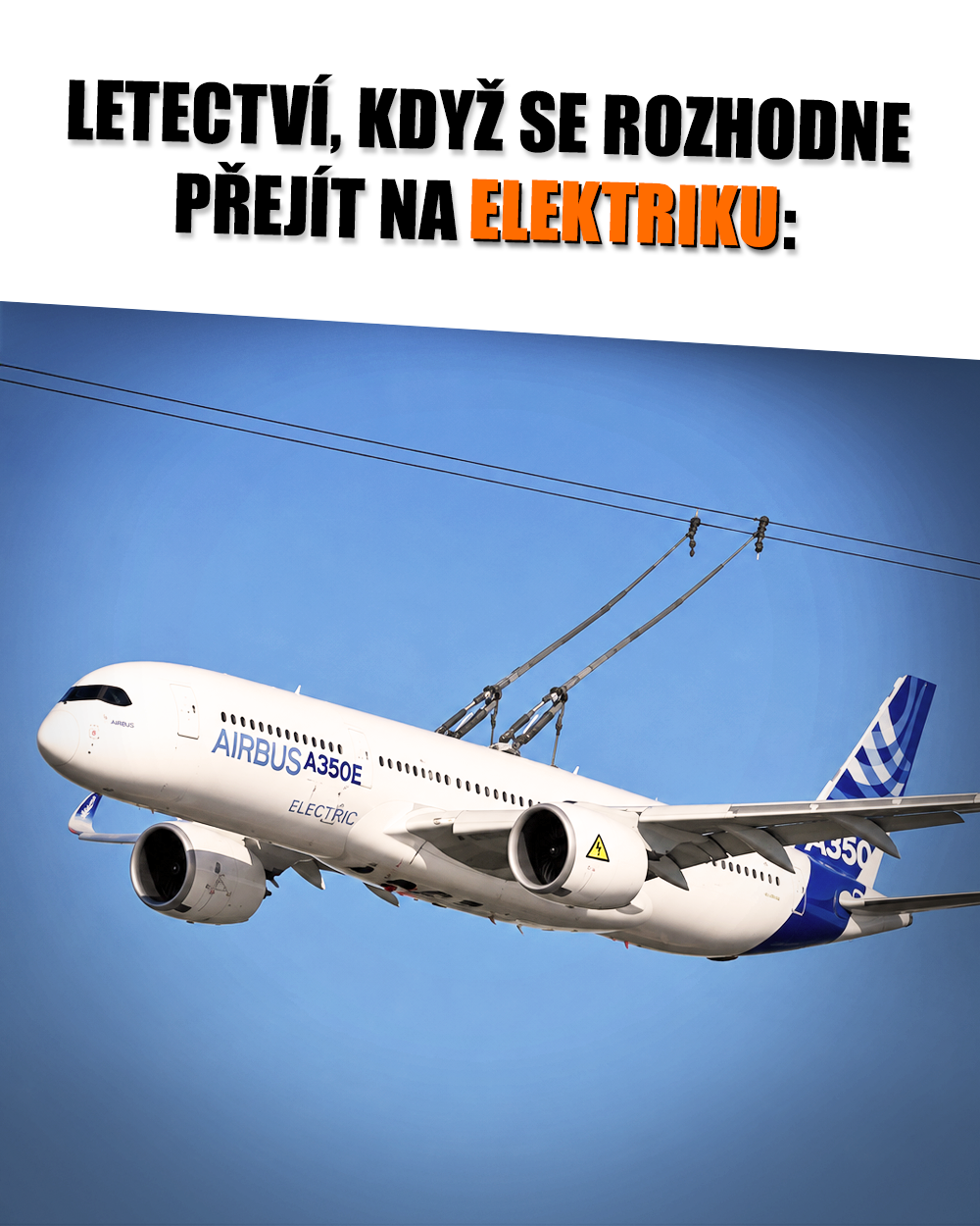 Eletrické letadlo, elektromobilita, elektrifikace, elektrika, elektřina. Zdroj: Reddit/Public Domain