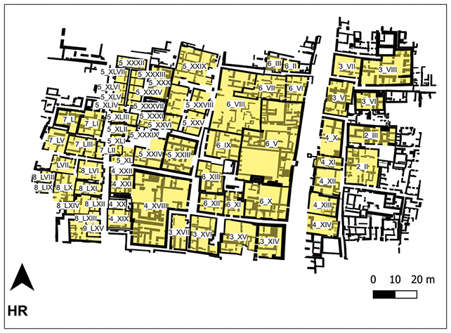 Vědci analyzovali rozlohy 309 nemovitostí. Zdroj: Green et al., Antiquity, 2026