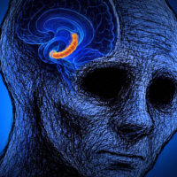 U deprese se v hippocampu možná zasekne tvorba neuronů Deprese a hippocampus. Zdroj: OpenAI/vlastní