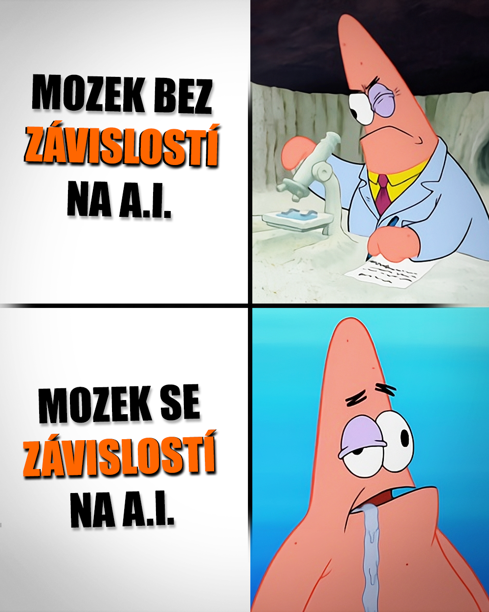 Brainrot, AI a mozek, umělá inteligence, kognice. Zdroj: Nickelodeon