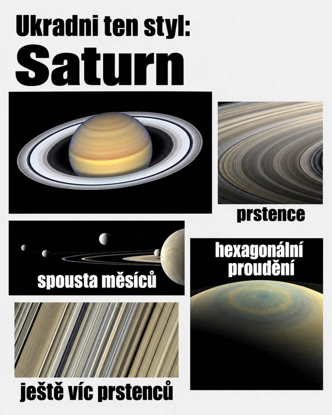 Saturn, neasik. Zdroj: Reddit/NASA