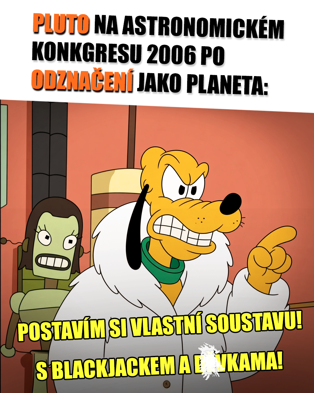 Pluto, plutoid, Sluneční soustava, vesmír. Zdroj: Grok/vlastní