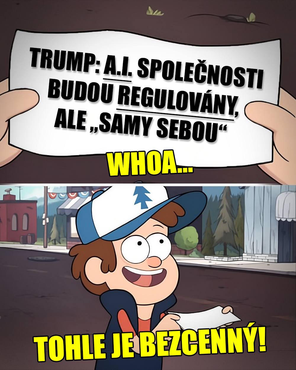 AI, regulace. Zdroj: Gravity Falls