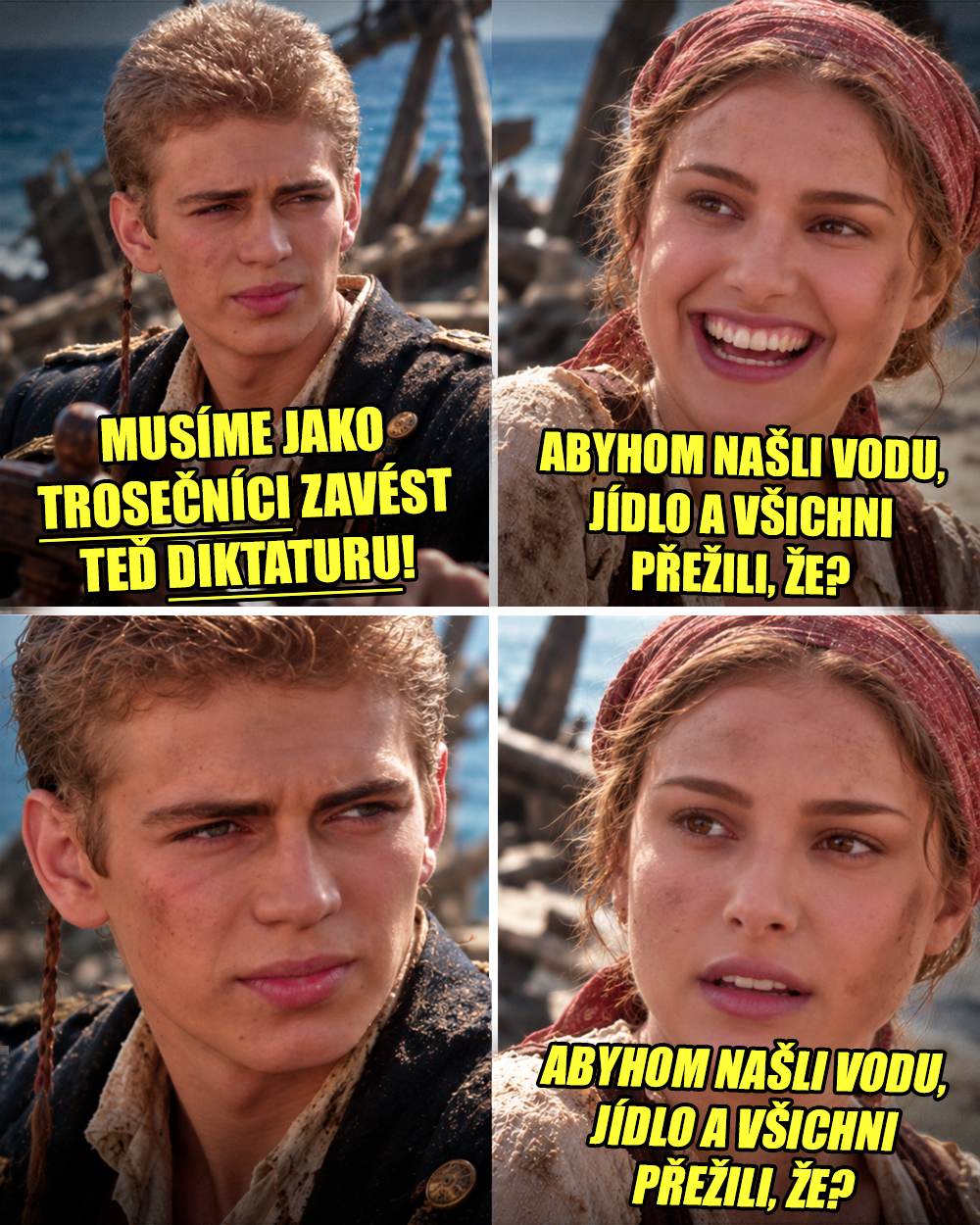 Ztroskotání, Cornelius, vzpouta, historie, Batavia. Zdroj: OpenAI/Lucasfilm, vlastní